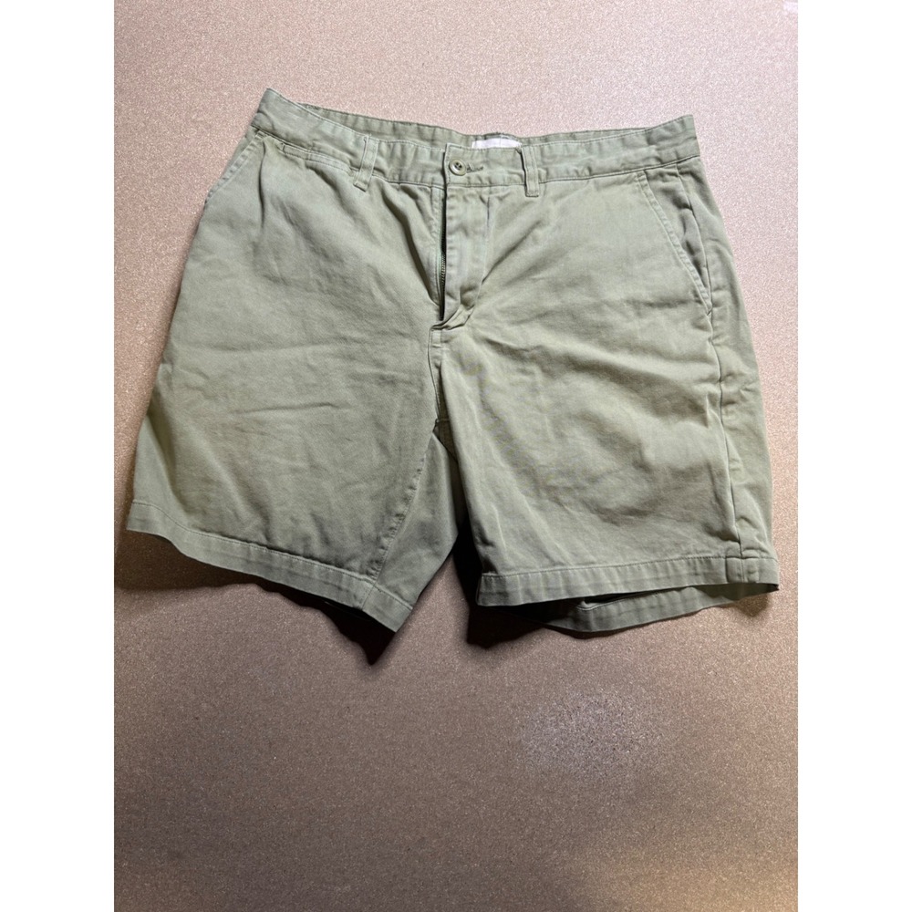 Taylor Stitch‎ Mens Olive Green Herringbone Shorts Size 32 Casual